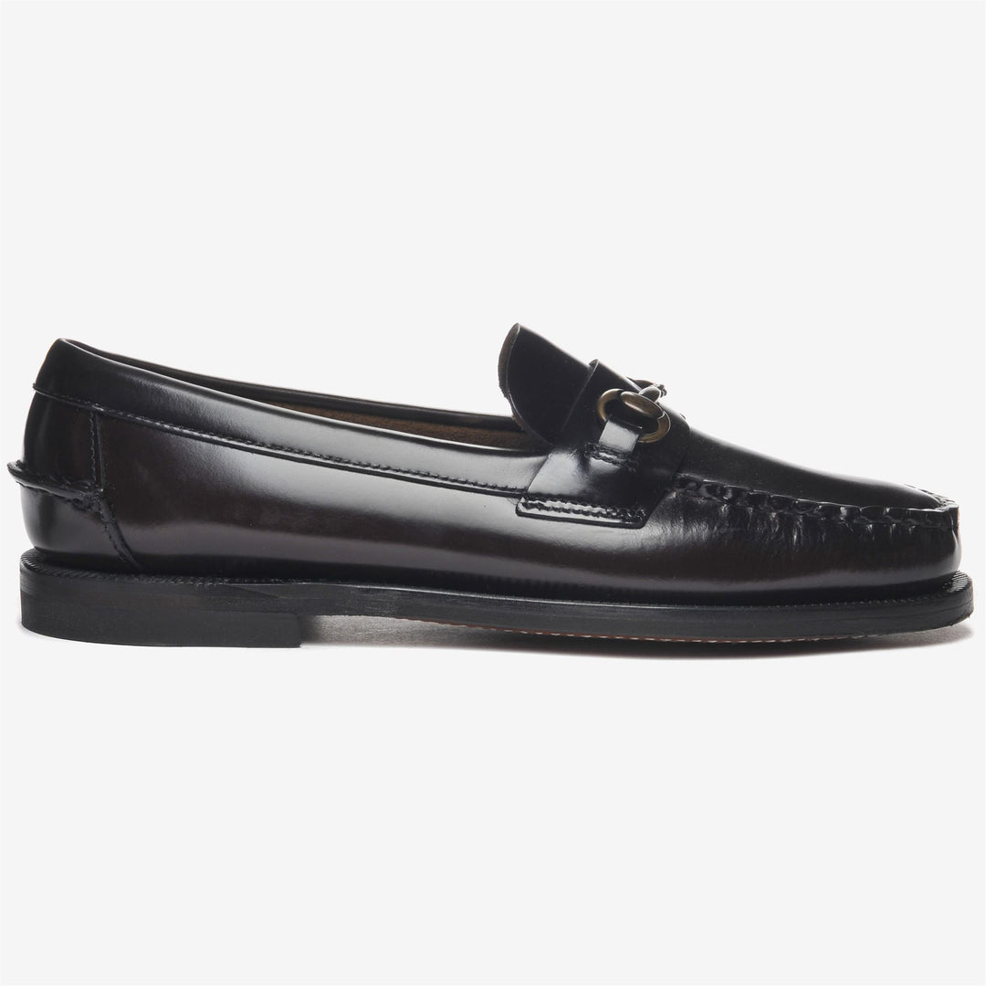 Mocasines de negocios de cuero color burdeos para mujer 01
