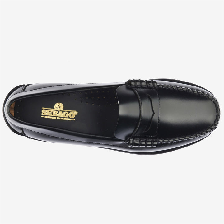 Schwarze Damen-Mokassin-Loafer aus Leder für Business- und Freizeitkleidung 4