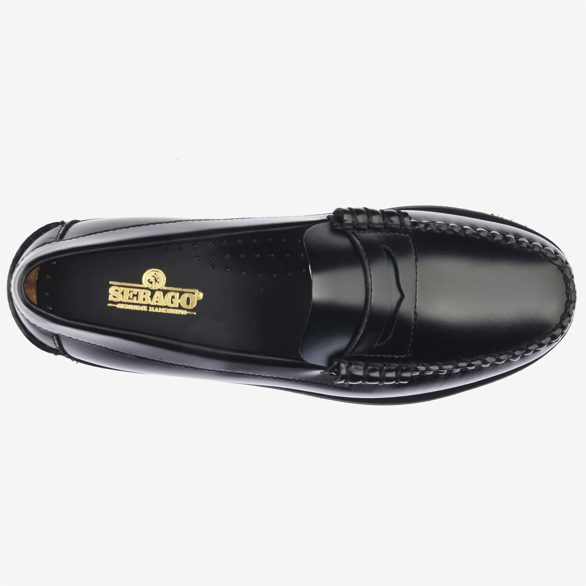 Black Women's Leather Moccasin Loafers for Business Casual Wear