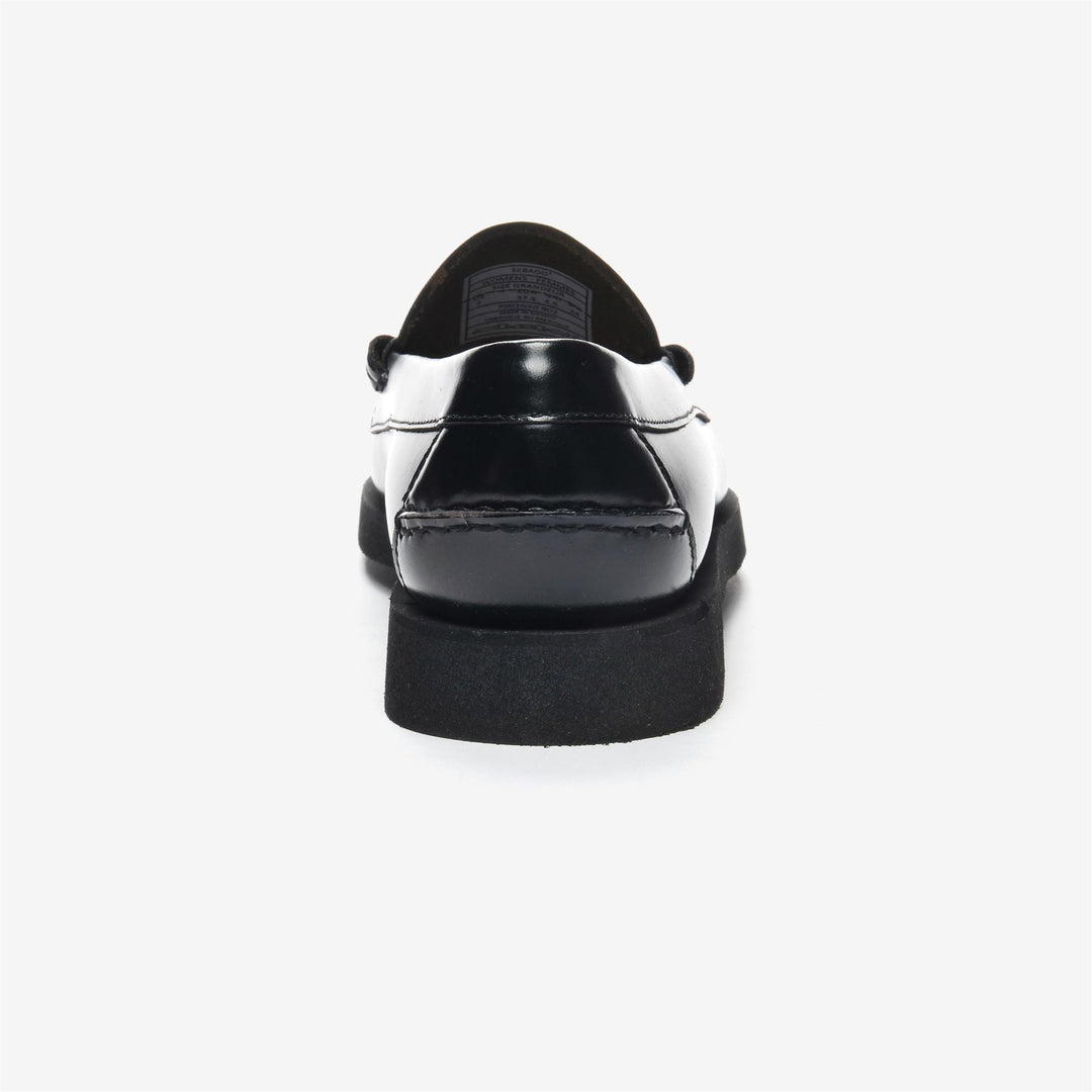 Mocasines negros de cuero para mujer para uso informal de negocios main