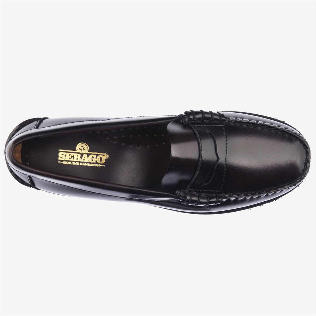 Burgundy Red Women's Leather Moccasin Slip-On Loafers main