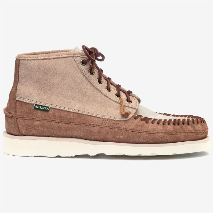 Bottes mocassins d'extérieur mi-hautes fabriquées à la main pour homme, couleur jaune camel 1