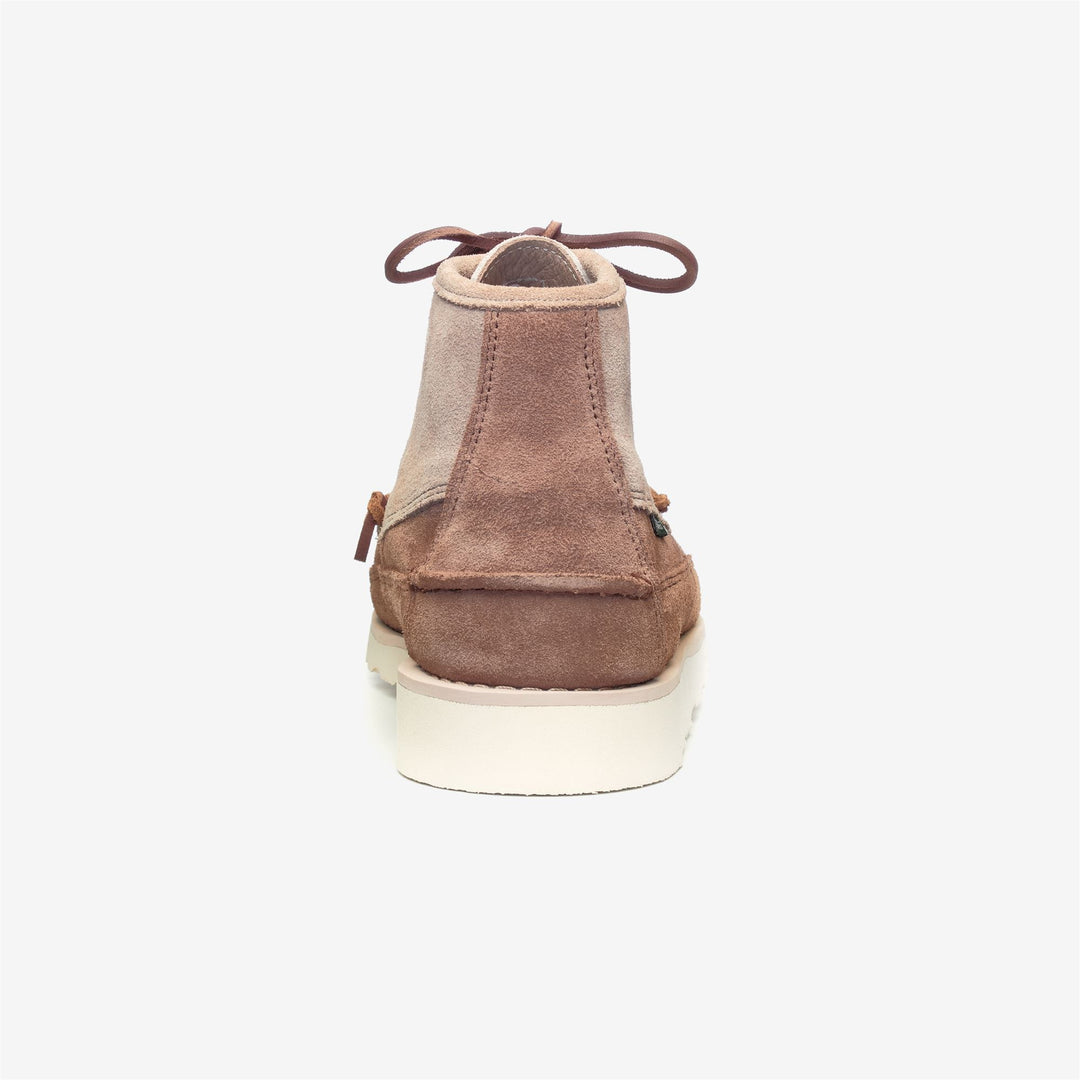 Bottes mocassins d'extérieur mi-hautes fabriquées à la main pour homme, couleur jaune camel main