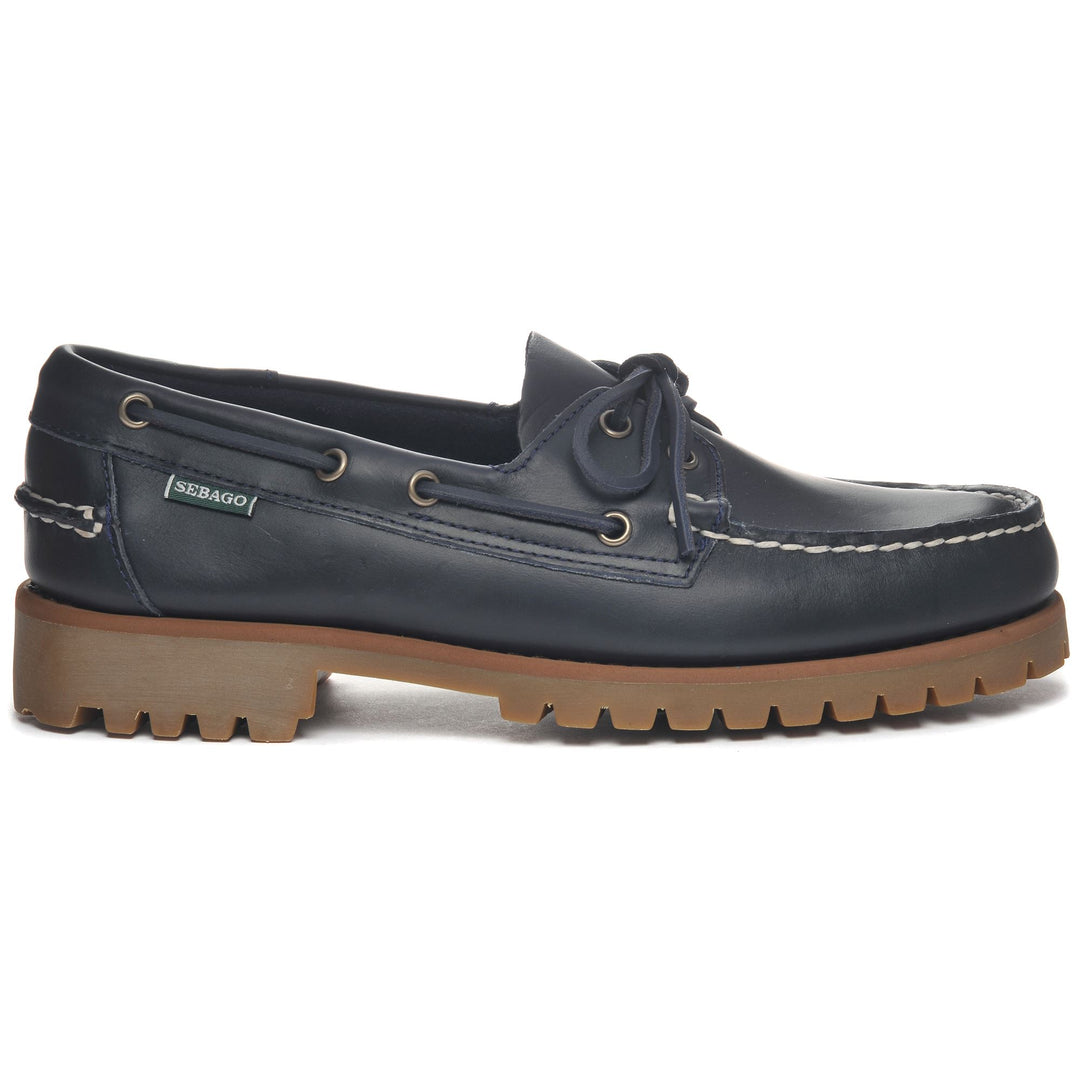 Navy blue Men's Outdoor Moccasin Boat Shoes main