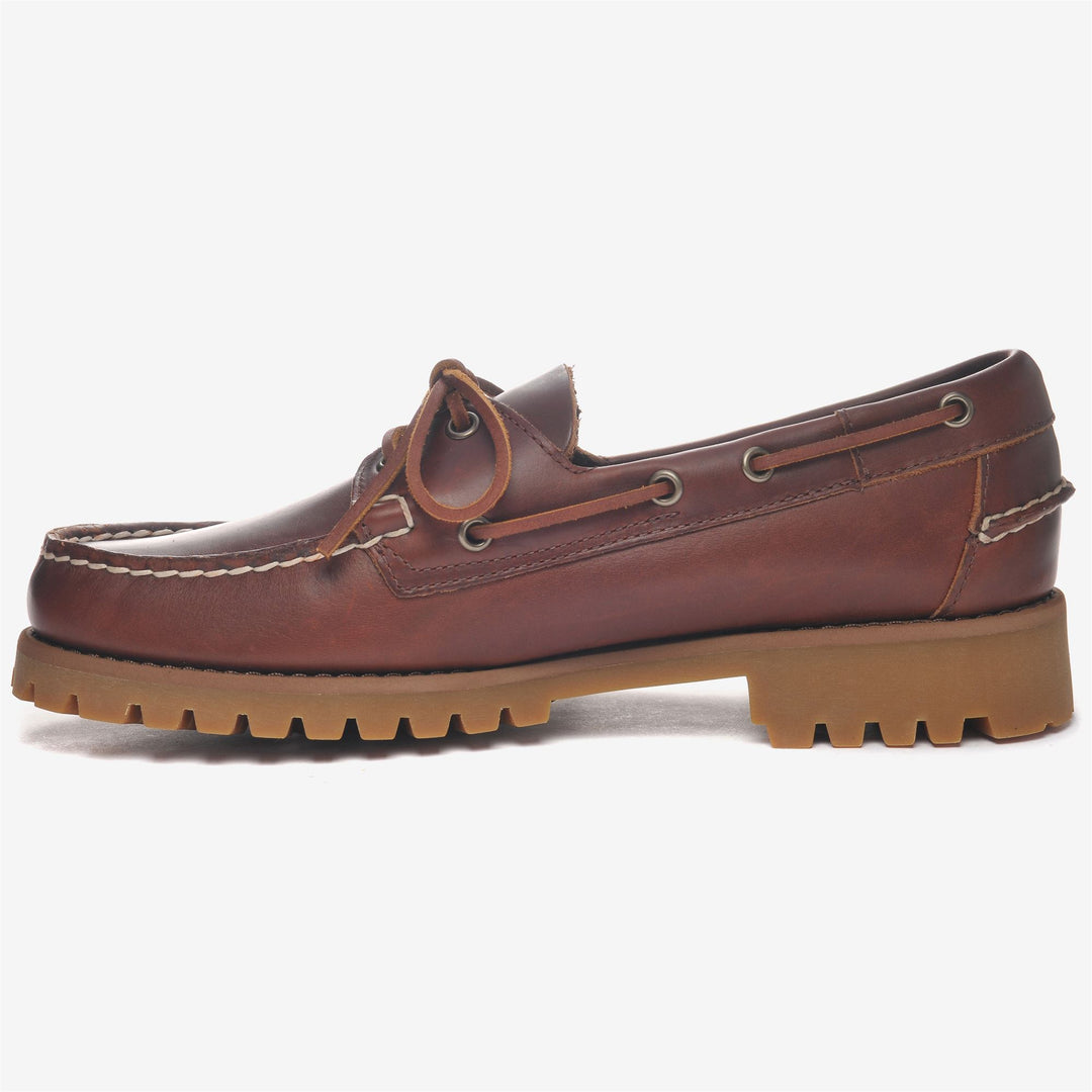 Brown Men's Leather Moccasin Footwear for Leisure main