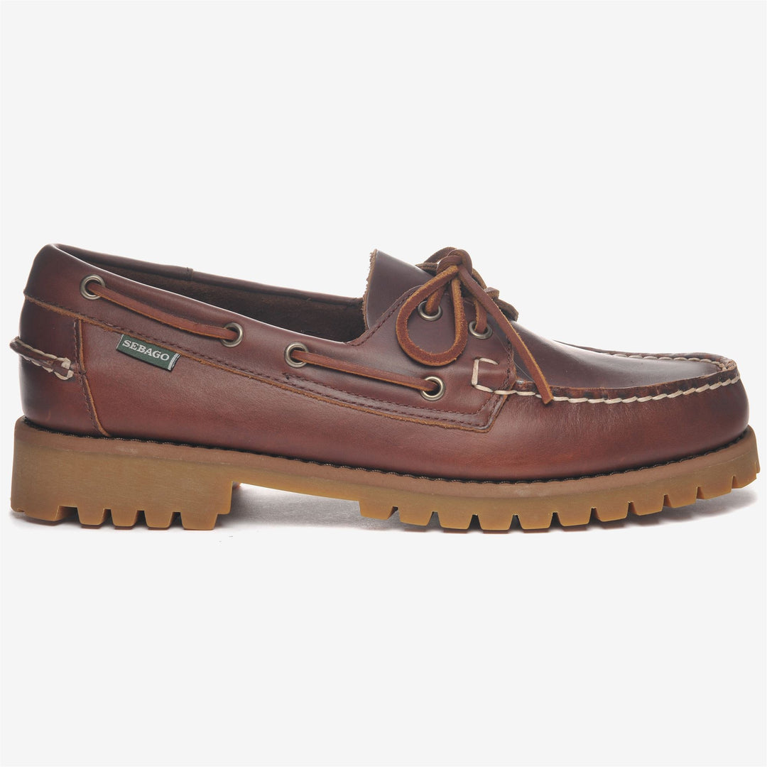 Sebago Scarpe Da Barca Marroni Mocassino Uomo RANGER WAXY