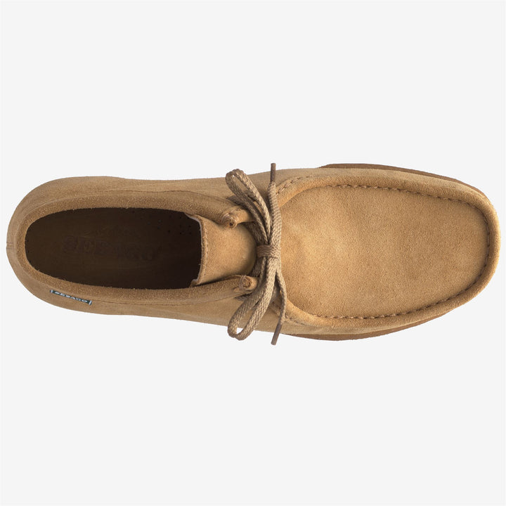 Beige Yellow Men's Mid Cut Moccasin Footwear for Leisure 4