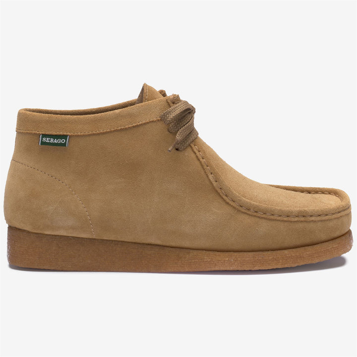 Beige Yellow Men's Mid Cut Moccasin Footwear for Leisure 1