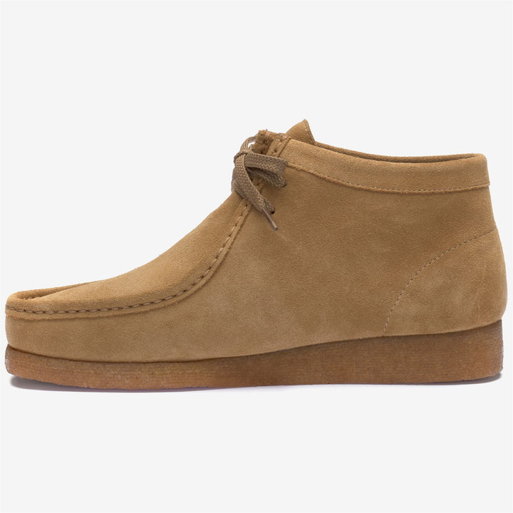 Beige Yellow Men's Mid Cut Moccasin Footwear for Leisure 3