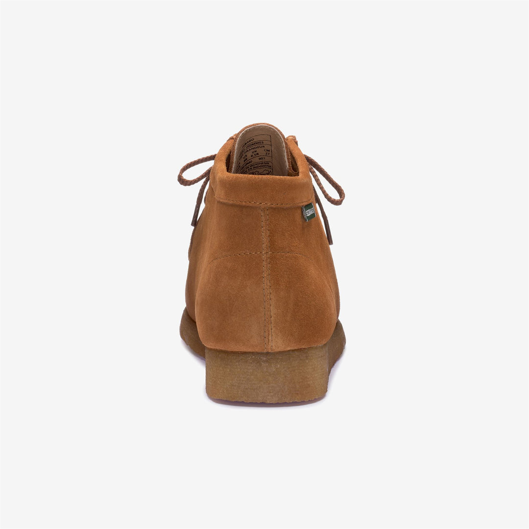 Cognac brown Men's Leisure Mid Cut Moccasins main