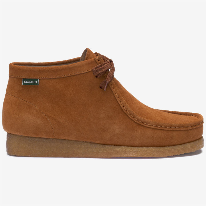 Cognac brown Men's Leisure Mid Cut Moccasins 1