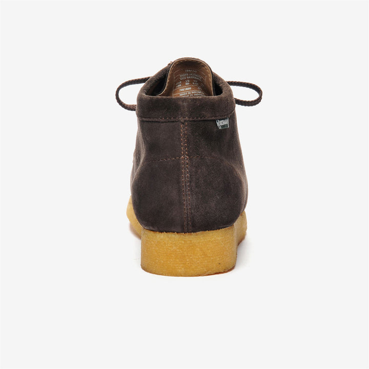 Brown Men's Mid Cut Leather Moccasins for Leisure 5
