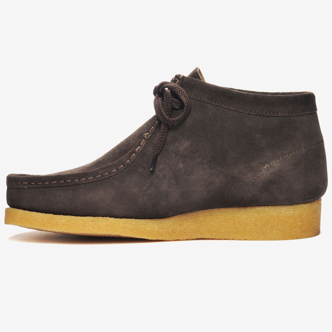 Brown Men's Mid Cut Leather Moccasins for Leisure main