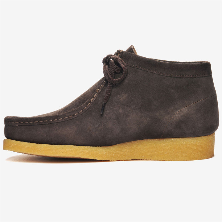 Brown Men's Mid Cut Leather Moccasins for Leisure 3