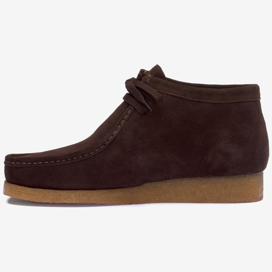 Mocassins mi-hauts en cuir marron pour homme, pour les loisirs main