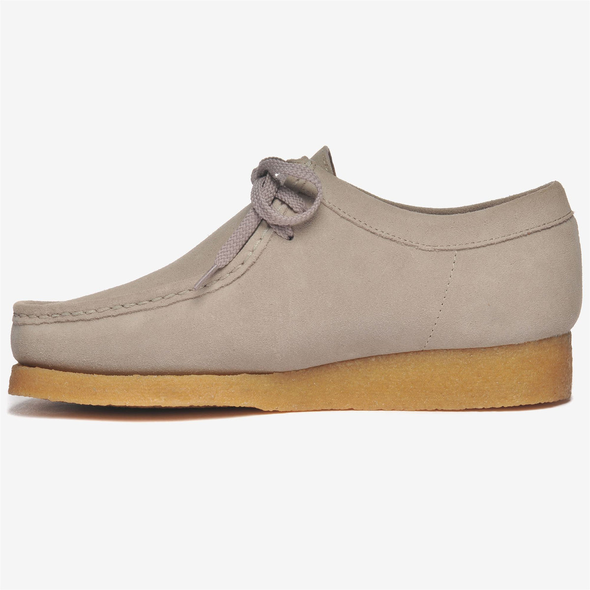 Beige Men's Suede Lace-Up Moccasin