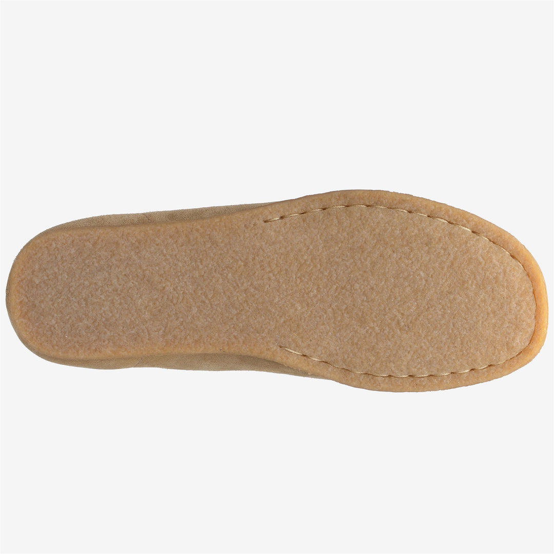 Mocassins décontractés en cuir beige et jaune pour homme, pour les loisirs main
