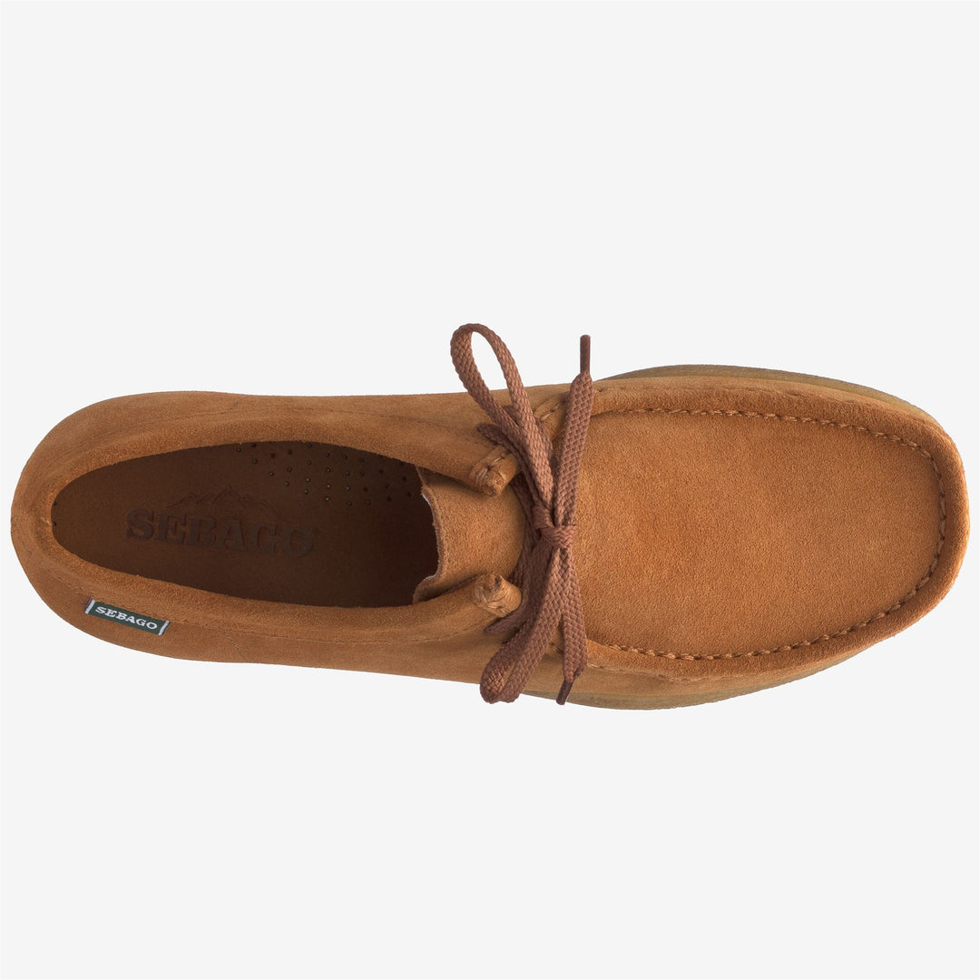 Cognac Orange Men's Leather Moccasin Footwear for Leisure main