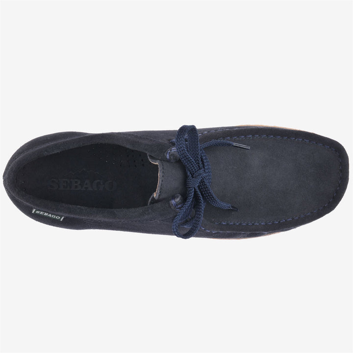 Mocassins décontractés en cuir bleu marine pour homme 4