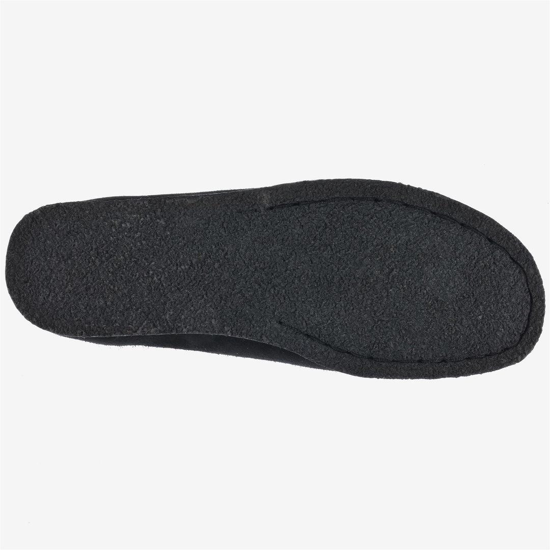 Black Men's Low Cut Leather Moccasins for Leisure main