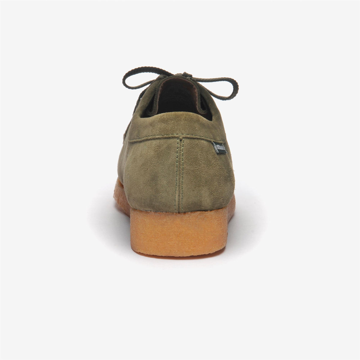 Green Men's Suede Lace-Up Moccasin