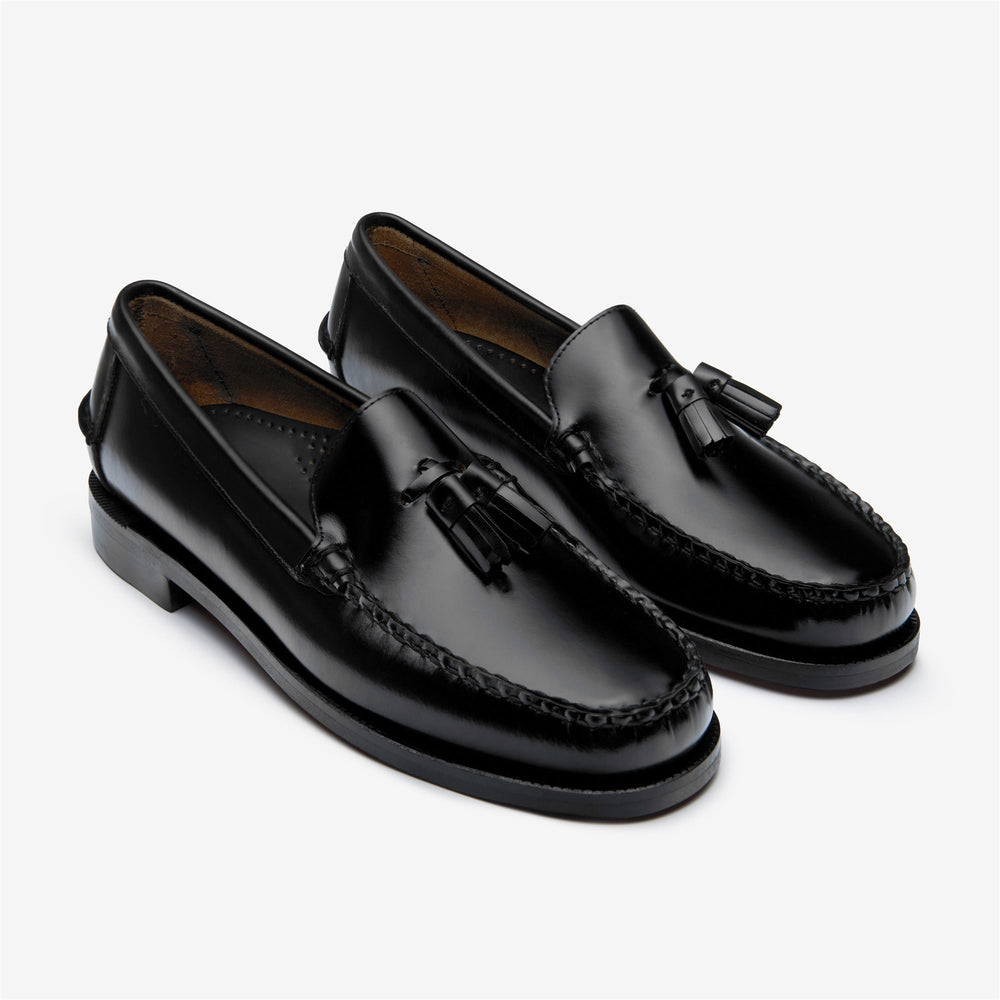 Mocassins en cuir noir pour homme, style business 02