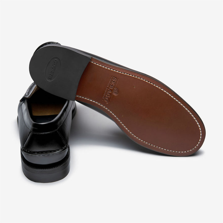 Schwarze Herren Leder Mokassin Loafer fürs Business 4