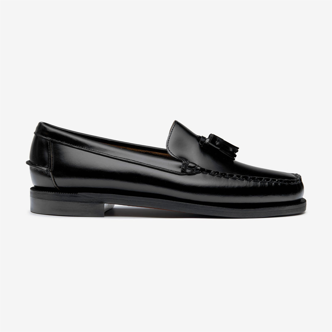Mocassins en cuir noir pour homme, style business 01