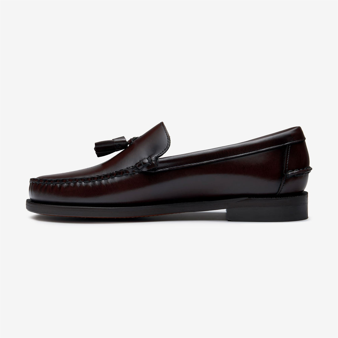 Burgunderbraune Herren Business Mokassin Loafer mit Ledersohle main