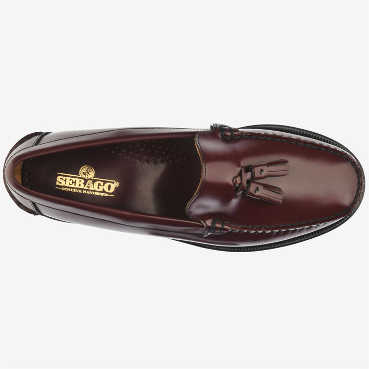 Garnet Brown Men's Business Moccasin Loafers with Leather Sole 4