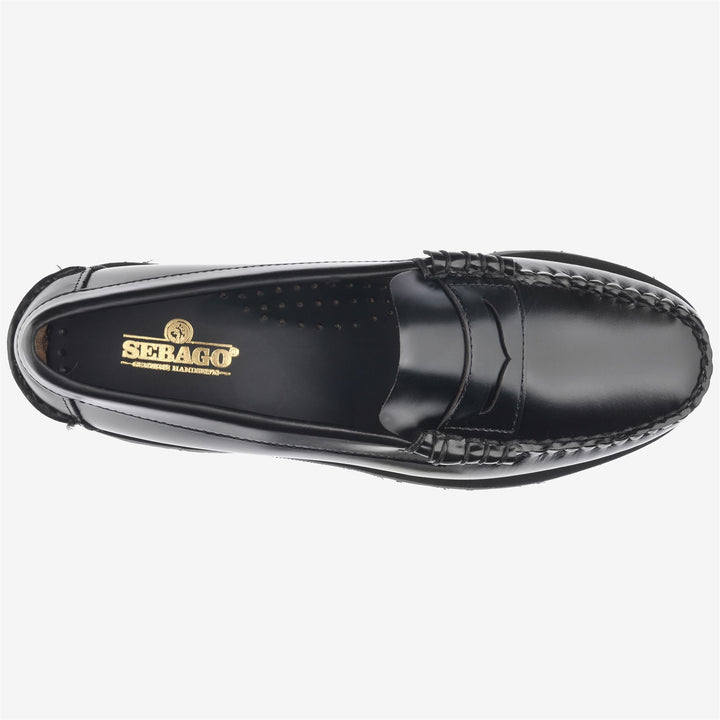 Black Women's Leather Moccasin Loafers for Leisure 4