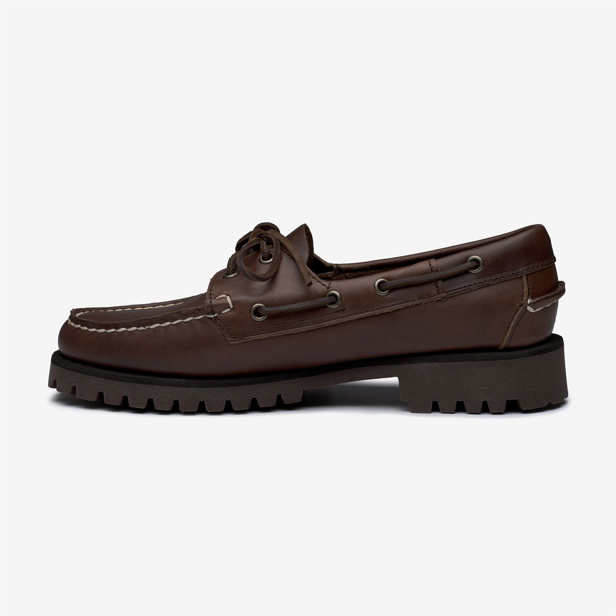 Docksides_Woman_RANGER WAXY WOMAN_Moccasin_Total Dk Brown - Brown Seal - Commercial 3