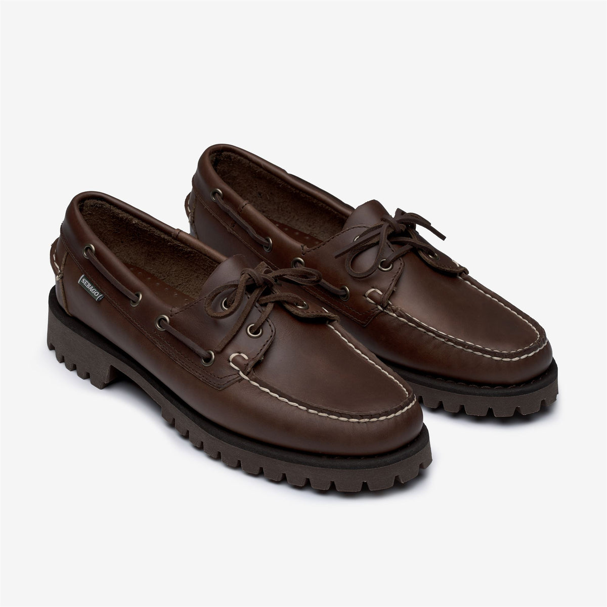 Docksides_Woman_RANGER WAXY WOMAN_Moccasin_Total Dk Brown - Brown Seal - Commercial 2