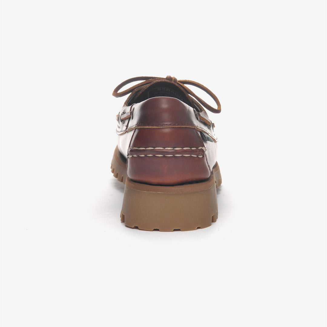 Brown Women's Leather Moccasin Footwear for Leisure main