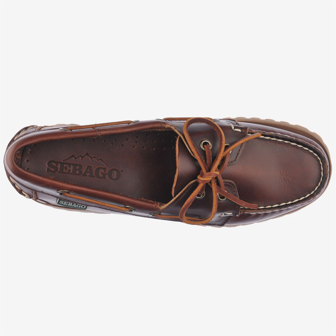 Brown Women's Leather Moccasin Footwear for Leisure main