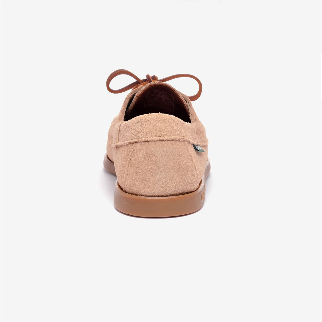 Beige Men's Hand-Sewn Suede Moccasins with Antislip Outsoles main