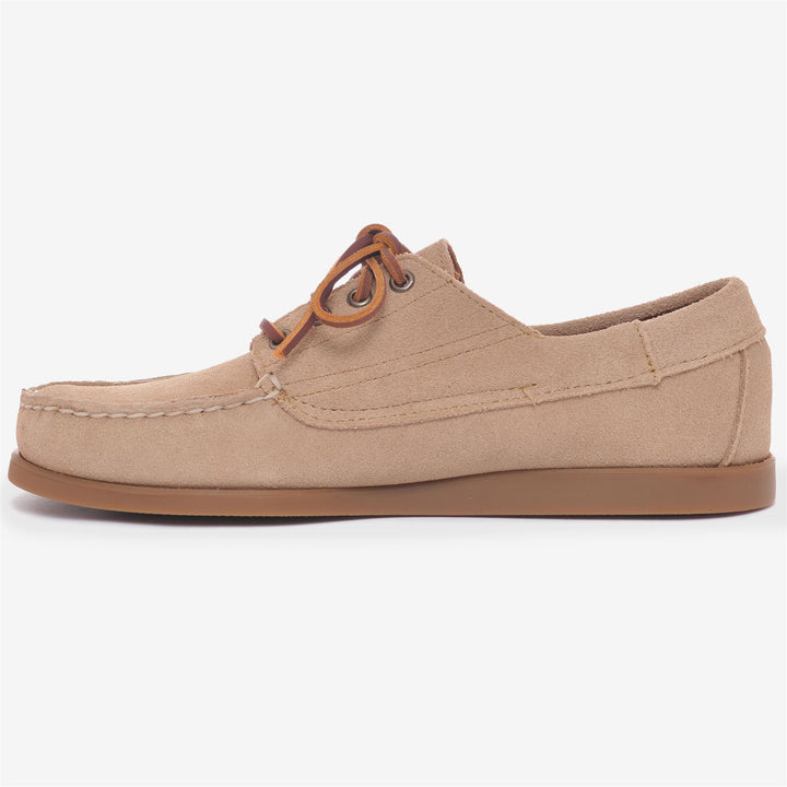 Beige Men's Hand-Sewn Suede Moccasins with Antislip Outsoles 3