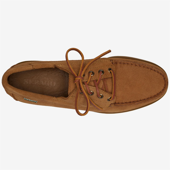 Cognac brown Men's Leisure Moccasin Footwear with Rubber Outsole 4