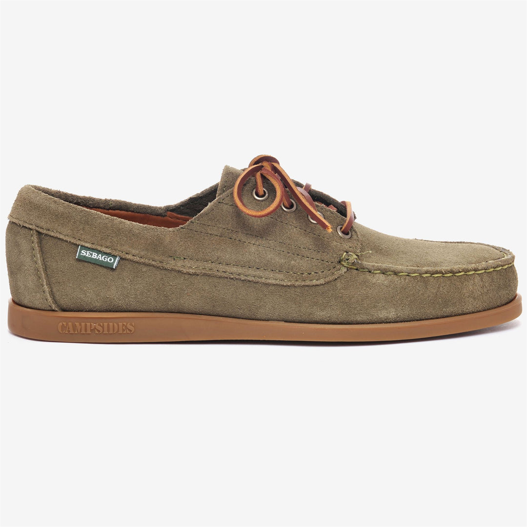 Military green Men's Outdoor Suede Moccasins 01