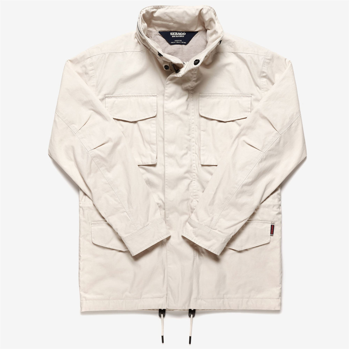 White Men's Cotton Canvas Yachting Jacket