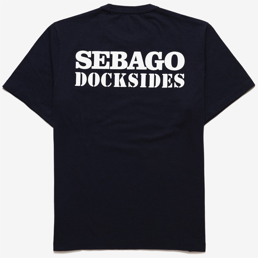 Marine Blue Men's Yachting T-Shirt with Pocket and Logo 02