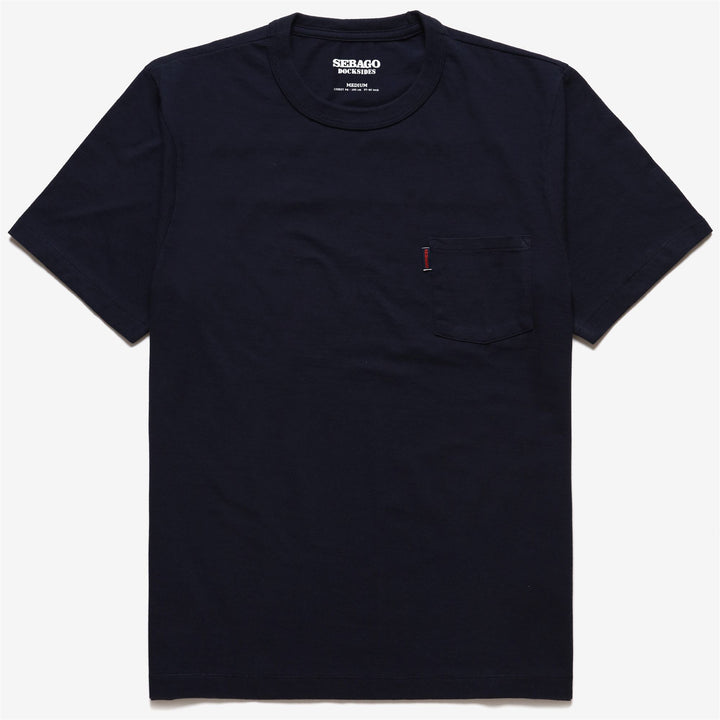 Marine Blue Men's Yachting T-Shirt with Pocket and Logo 1