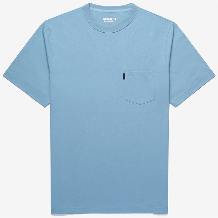 Blue Men's Yachting T-Shirt with Pocket and Navy Inspired Design 1