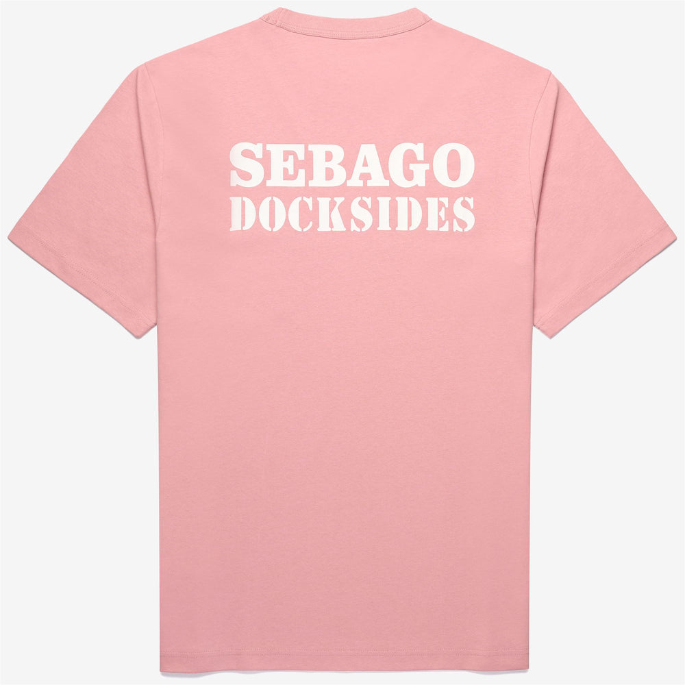 Pink Red Men's Yachting T-Shirt with Pocket and Crewneck Design 02