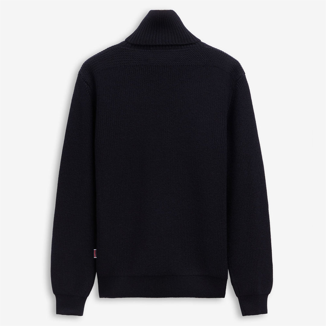 Marine Blue Unisex Yachting Knitwear Pullover in Wool main