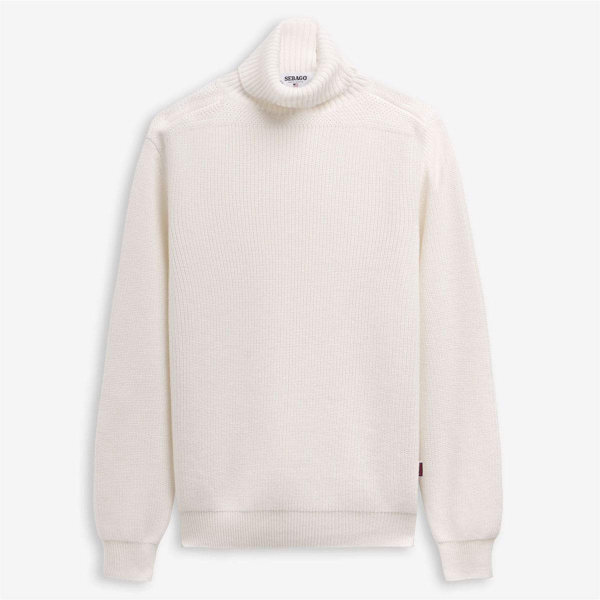 Prenda de punto de lana merino blanco unisex