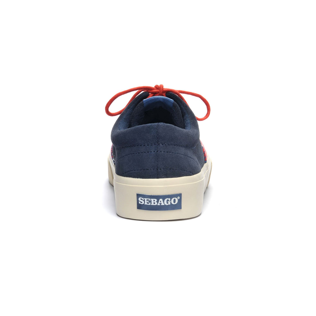 Navy Blue Men's Nautical Low Cut Sneakers for Yachting main