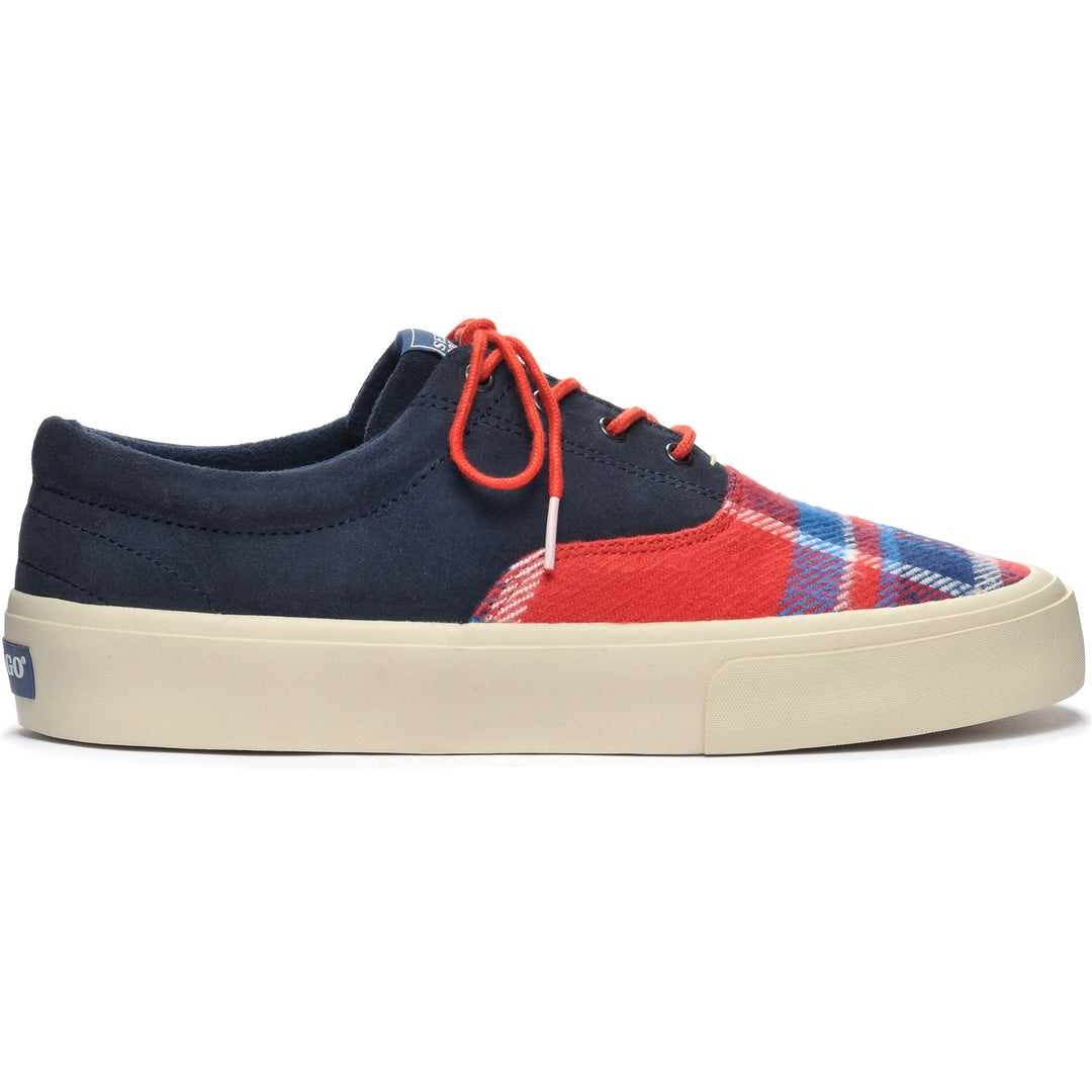 Navy Blue Men's Nautical Low Cut Sneakers for Yachting main