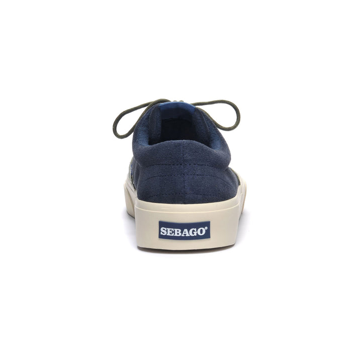 Navy Blue Men's Low Cut Yachting Sneakers with Rubber Outsole 5