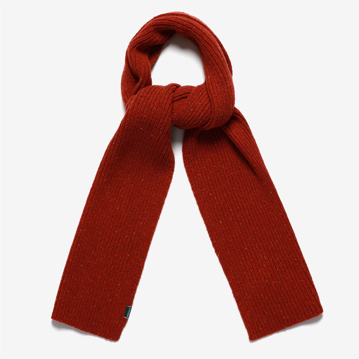 Orange Unisex Wool Scarf